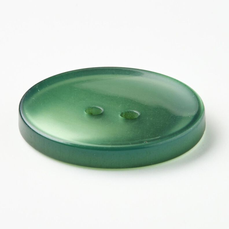 2-hole button shiny [Ø 25 mm] – fir green,  image number 2