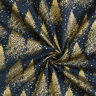 Cotton Poplin Gold Dust Fir Trees – midnight blue/gold,  thumbnail number 3