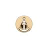 Anchor métallique Embellishment [ Ø 12 mm ] – gold metallic,  thumbnail number 1