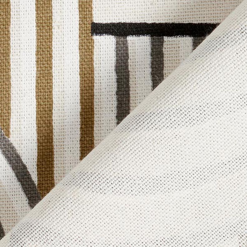 Decor Fabric Half Panama abstract arches – black, image number 4