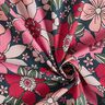 Cotton Cretonne Retro Flowers – petrol/pink,  thumbnail number 3