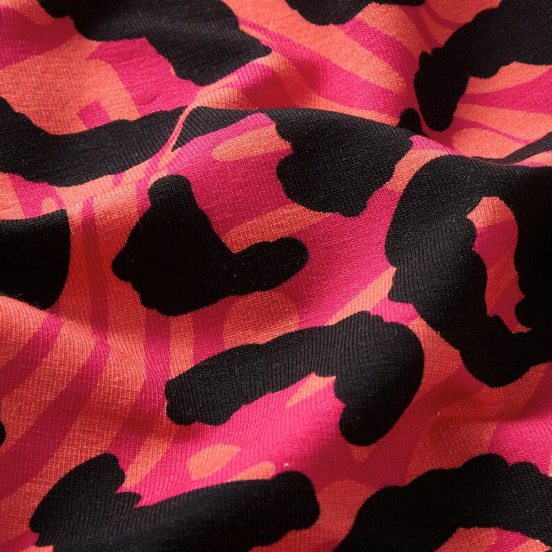 French Terry Leo and flowers – pink/orange,  image number 6