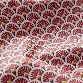 Coated Cotton Little Fans – carmine, 