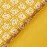 Cotton jersey shiny flowers – curry yellow,  thumbnail number 4