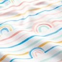 GOTS Cotton Jersey Watercolour Rainbow | Tula – white, 