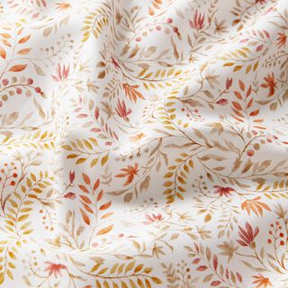 Cotton Poplin Floral Dream Digital Print – white/copper, 