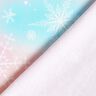 Cotton Jersey Snowflakes watercolor gradient | Glitzerpüppi – ice blue/rosé,  thumbnail number 4