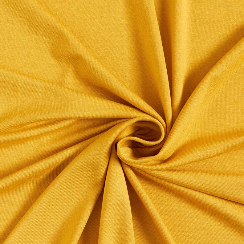 Medium summer jersey viscose – curry yellow,  image number 1