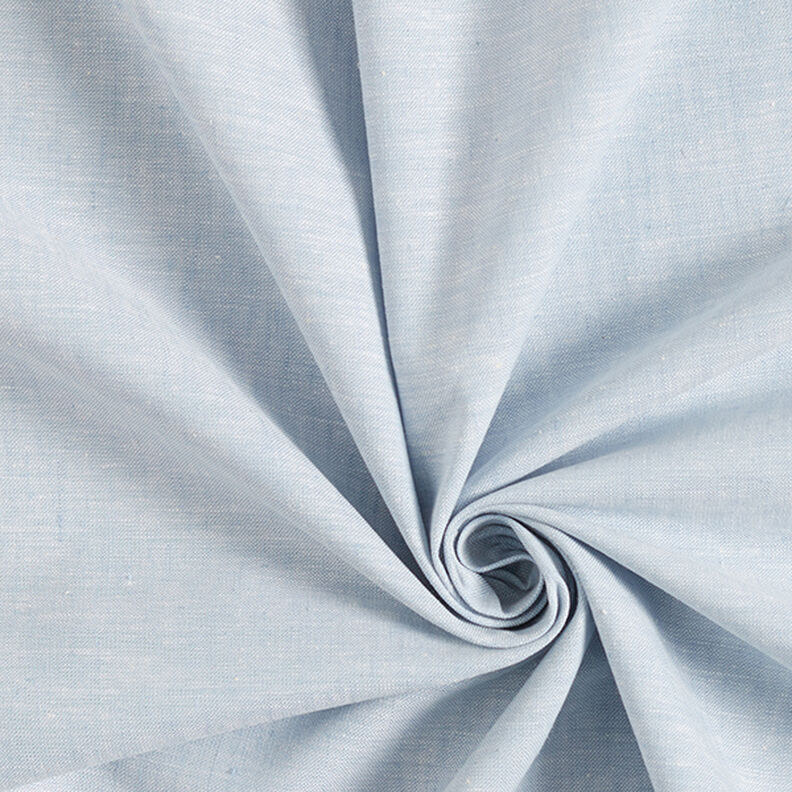 Cotton Linen Blend Mottled – light blue,  image number 1