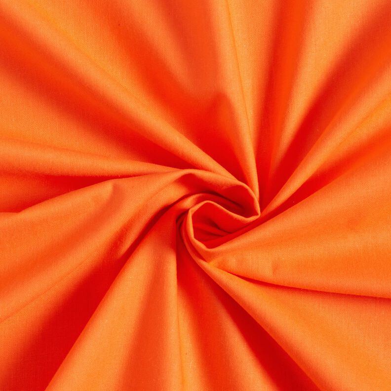Cotton Poplin Plain – neon orange,  image number 1