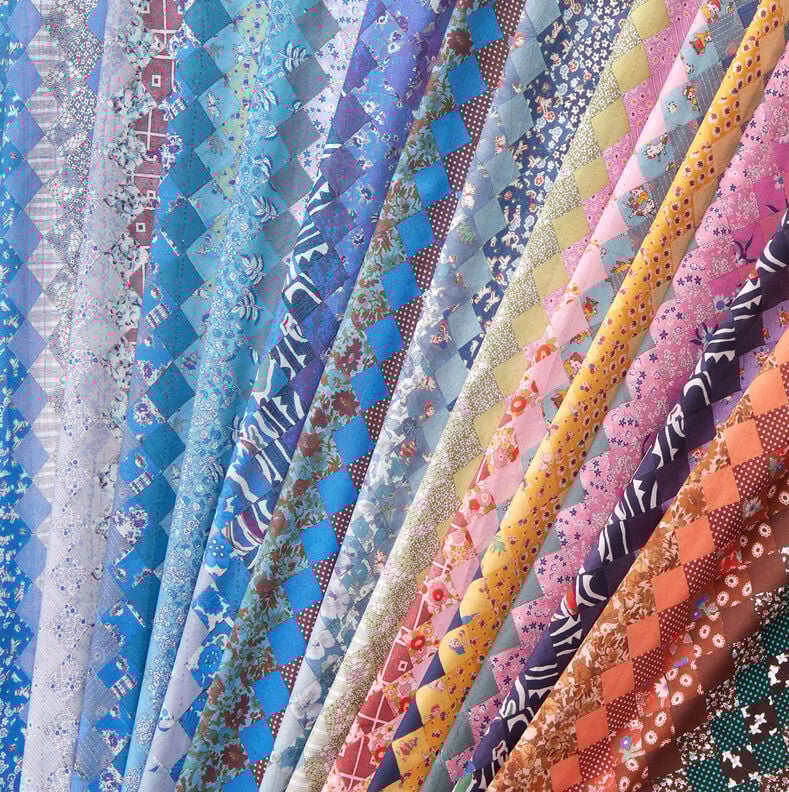 GOTS Cotton Batiste pattern blend colour gradient | TCC x LOOKS by Wolfgang Joop – pink/yellow,  image number 6