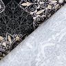 Cotton Jersey Mandalas | Glitzerpüppi – black/silver grey,  thumbnail number 4