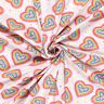 Cotton Jersey Colourful Hearts – offwhite,  thumbnail number 3