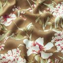 Light viscose crepe flowers – light olive, 