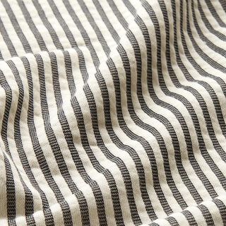 Structured jersey cotton blend Longitudinal ribs – offwhite/navy blue, 