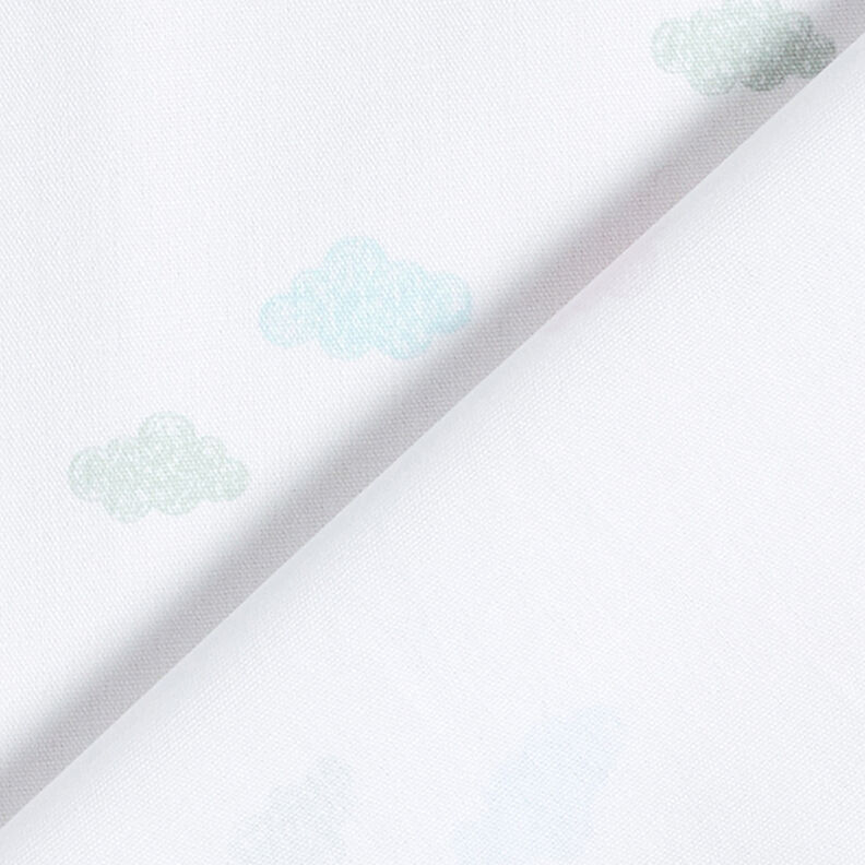 GOTS Scribble Look Clouds Cotton Poplin | Tula – white,  image number 4