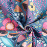 Cotton Cretonne butterflies and flowers – blue grey/pink,  thumbnail number 3
