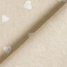 Decor Fabric Half Panama little hearts – white/natural,  thumbnail number 4