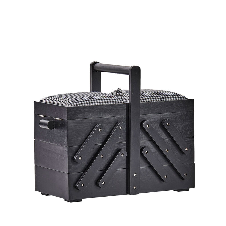 Sewing box Wood [36 x 19 x 30 cm] | Prym – black,  image number 1