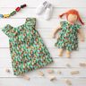 Cotton Poplin happy clay vegetables Digital Print – aqua blue,  thumbnail number 8