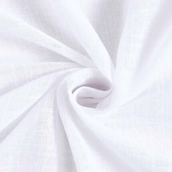 Curtain Fabric Voile Linen Look 300 cm – white,  image number 1