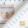 Cosy Fleece Bears and Diamonds – white/brilliant blue,  thumbnail number 4