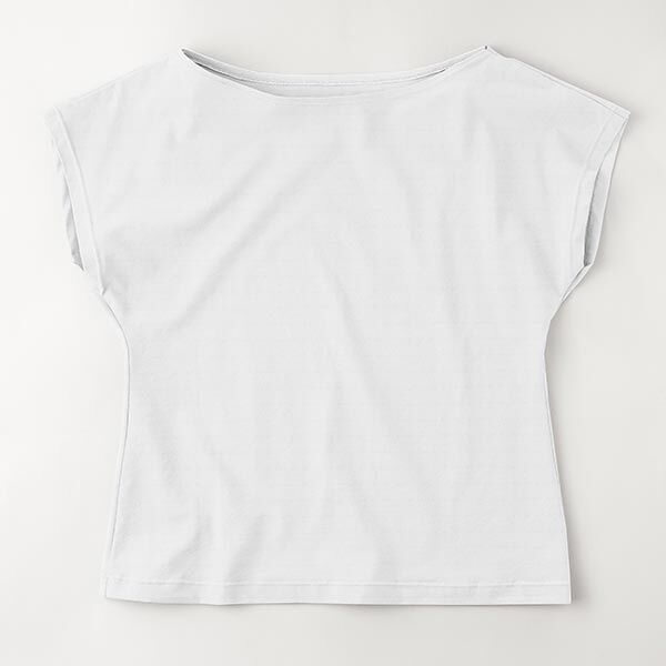 Medium Cotton Jersey Plain – white,  image number 8