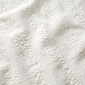 Seersucker cotton viscose blend – white, 