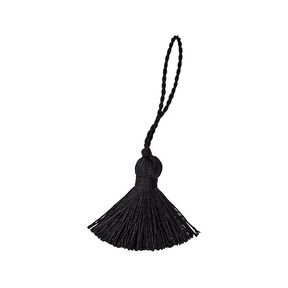 Twist Tassel [40 mm] - black, 