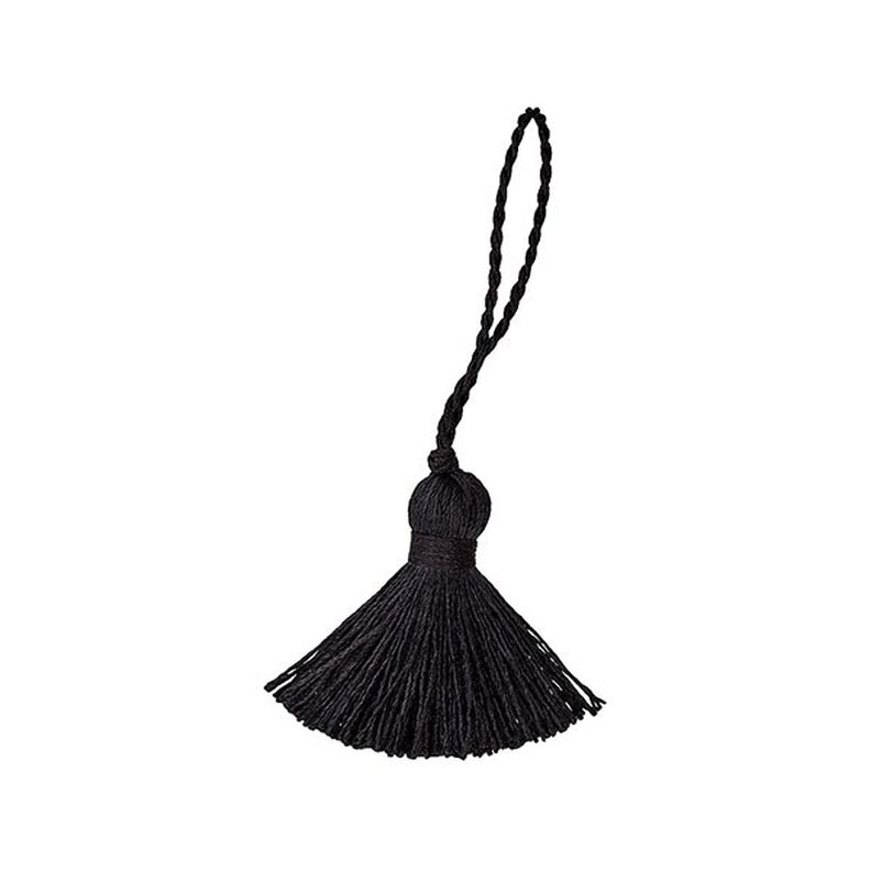 Twist Tassel [40 mm] - black,  image number 1