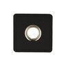 Faux leather with eyelet appliqué [ 4 pieces / Ø 10 mm ] – black,  thumbnail number 1