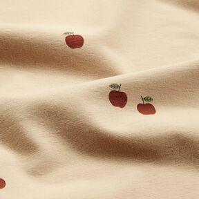 Cotton Jersey little apples &ndash; sand, 
