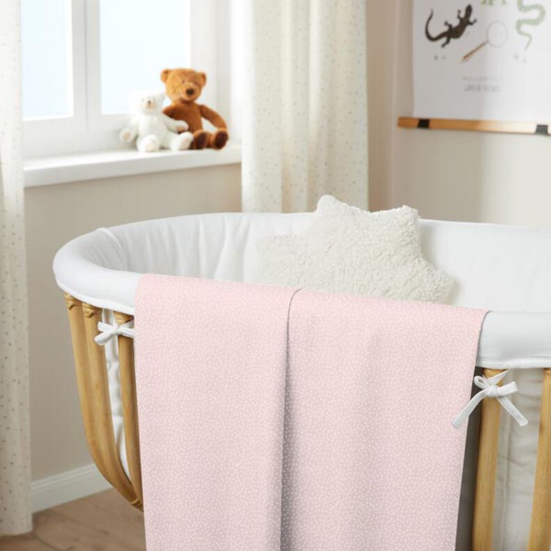 Cotton Cretonne Irregular Dots – rosé,  image number 6