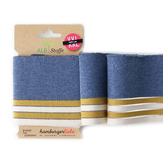 CUFF ME Reflective ORGANIC KNIT RIBBING  [140 CM | 8 CM]  | Albstoffe | Hamburger Liebe, 