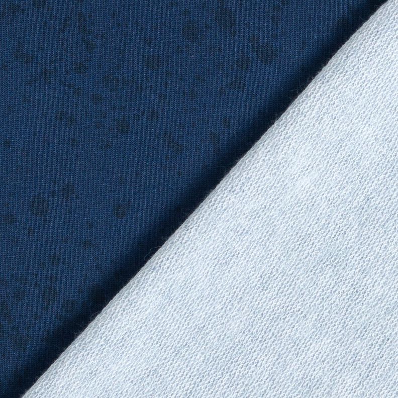 French terry Combination fabric speckles | Glitzerpüppi – navy blue,  image number 4