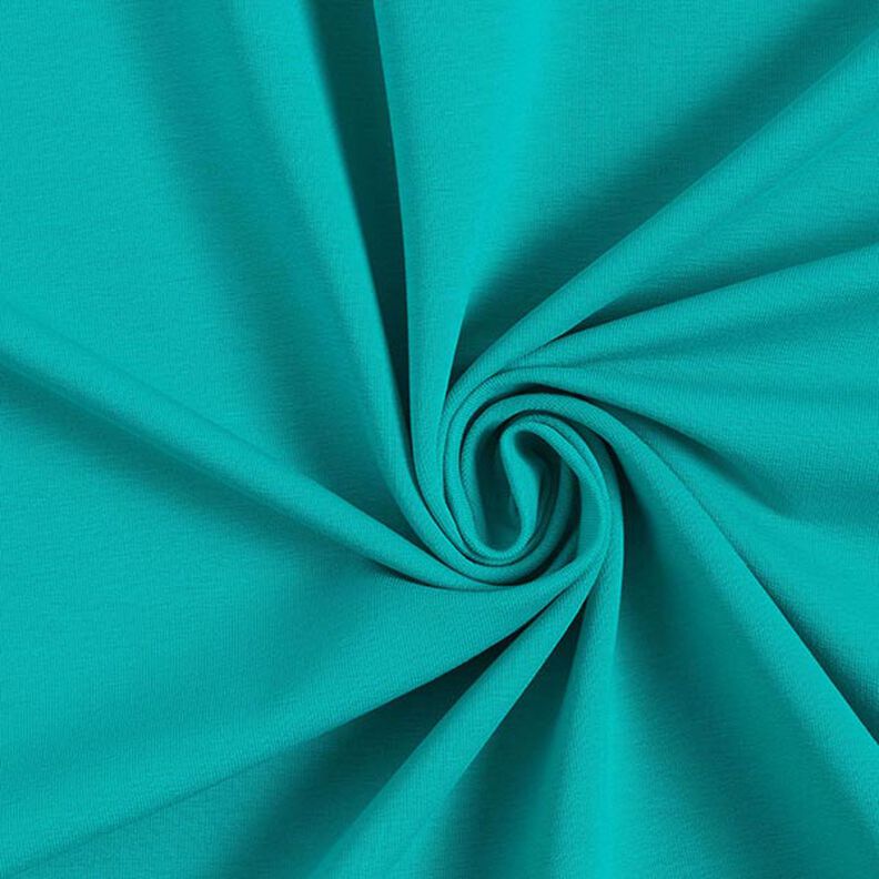 Light French Terry Plain – emerald green, image number 1