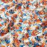 viscose fabric speckled flowers – terracotta/blue,  thumbnail number 2