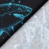 Cotton Jersey sharks | Glitzerpüppi – black/light turquoise,  thumbnail number 4