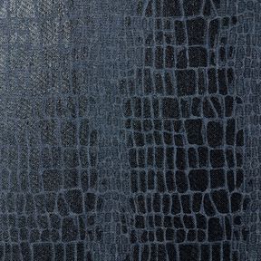 Viscose denim reptile look – blue-black, 
