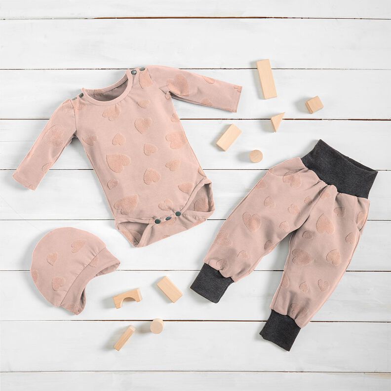 terry cloth jersey hearts – rosé,  image number 7