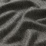 Trouser fabric wool blend melange stripes – black/white,  thumbnail number 2