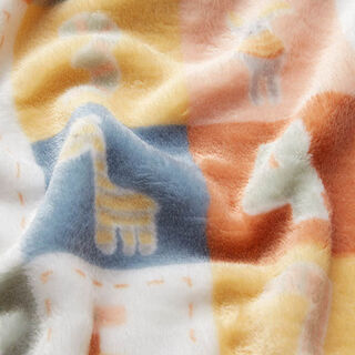 Cosy Fleece Numbers and Animals – white/reed, 
