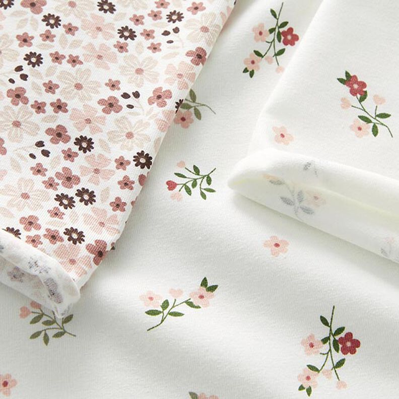 Cotton Jersey Cute Little Flowers – offwhite, image number 5