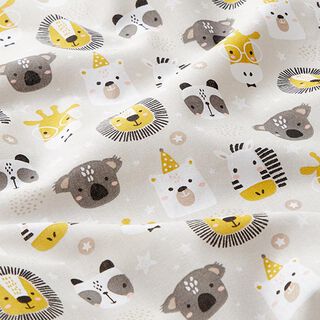 Cotton Poplin Party Animals – sand, 