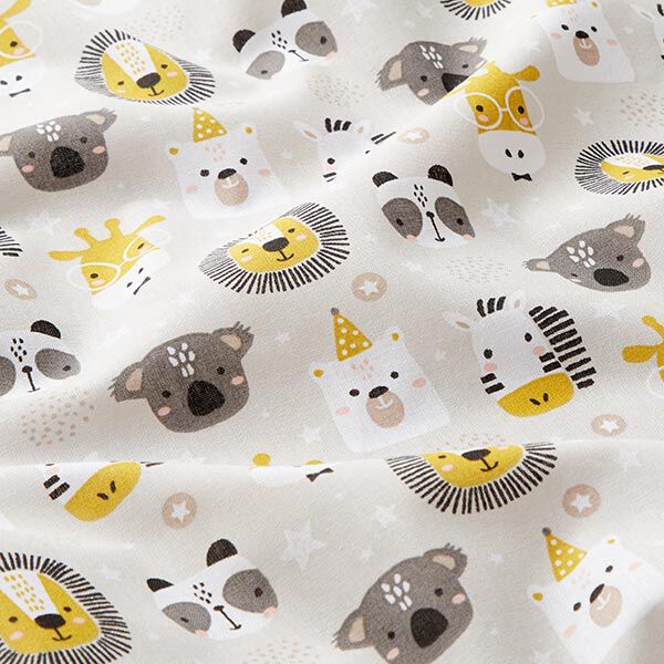 Cotton Poplin Party Animals – sand,  image number 2