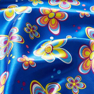 Polyestersatin Flowerpower, 