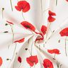 Decor Fabric Half Panama poppies – white/red,  thumbnail number 3