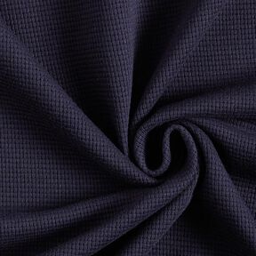 Mini Cotton waffle jersey Plain – navy blue | Remnant 130cm, 