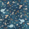 Cotton Poplin happy marine animals Digital Print | Poppy Fabrics – ocean blue,  thumbnail number 1