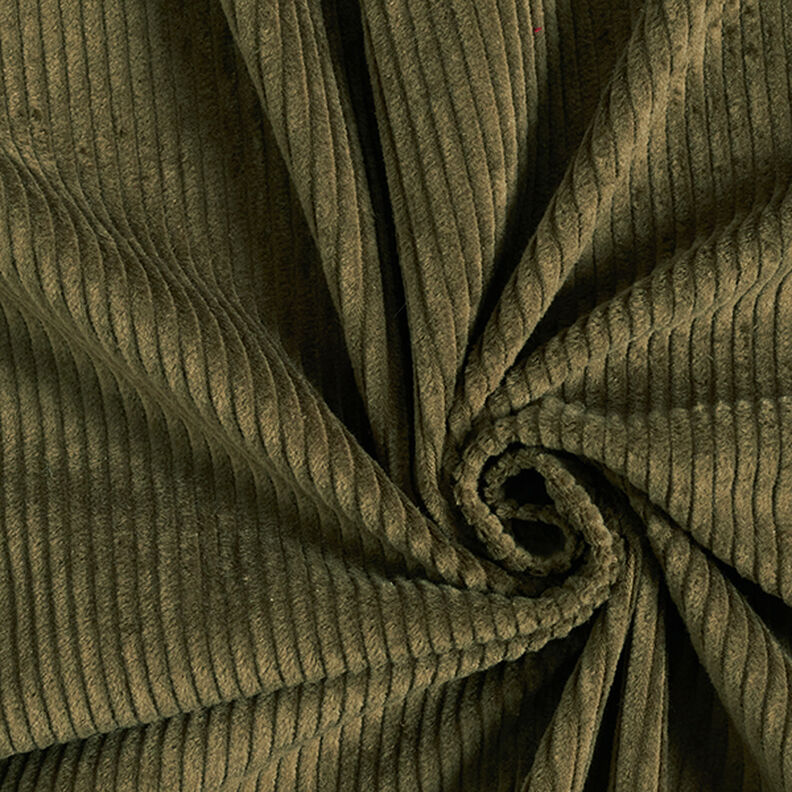 Chunky Corduroy pre-washed Plain – light olive,  image number 1